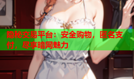 隐秘交易平台:安全购物,匿名支付,尽享暗网魅力
