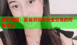 探索暗网:匿名浏览与安全交易的终极平台