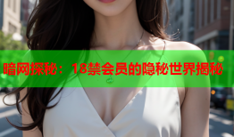 暗网探秘:18禁会员的隐秘世界揭秘