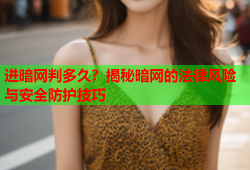 进暗网判多久?揭秘暗网的法律风险与安全防护技巧