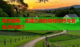 探索暗网:禁播内容的隐秘世界与安全访问技巧
