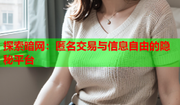 探索暗网:匿名交易与信息自由的隐秘平台