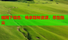 暗网下载色:畅享隐秘资源,尽在指尖