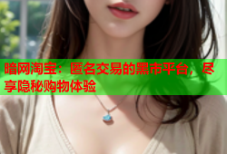 暗网淘宝:匿名交易的黑市平台,尽享隐秘购物体验