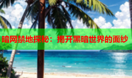暗网禁地探秘:揭开黑暗世界的面纱