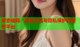 探索暗网:匿名交易与隐私保护的理想平台