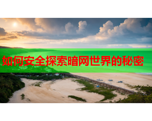 如何安全探索暗网世界的秘密 如何安全探索暗网世界的秘密