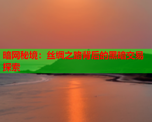暗网秘境:丝绸之路背后的黑暗交易探索 暗网秘境:丝绸之路背后的黑暗交易探索