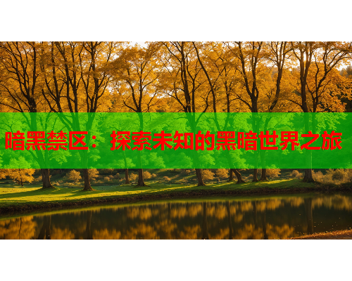 暗黑禁区:探索未知的黑暗世界之旅 暗黑禁区:探索未知的黑暗世界之旅