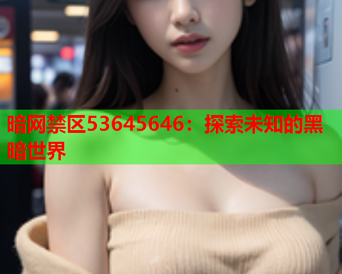 暗网禁区53645646:探索未知的黑暗世界 暗网禁区53645646:探索未知的黑暗世界