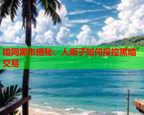 暗网黑市揭秘:人贩子如何操控黑暗交易 暗网黑市揭秘:人贩子如何操控黑暗交易