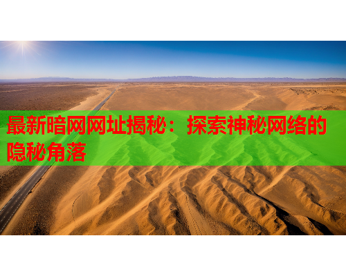 最新暗网网址揭秘:探索神秘网络的隐秘角落 最新暗网网址揭秘:探索神秘网络的隐秘角落