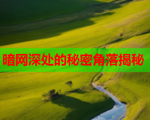 暗网深处的秘密角落揭秘 暗网深处的秘密角落揭秘