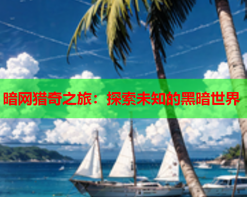 暗网猎奇之旅:探索未知的黑暗世界 暗网猎奇之旅:探索未知的黑暗世界