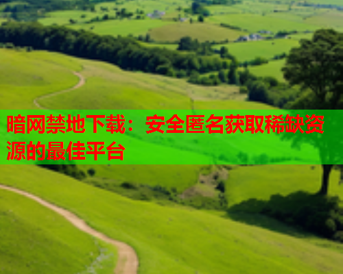 暗网禁地下载:安全匿名获取稀缺资源的最佳平台 暗网禁地下载:安全匿名获取稀缺资源的最佳平台