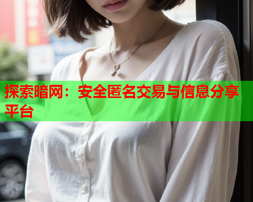 探索暗网:安全匿名交易与信息分享平台 探索暗网:安全匿名交易与信息分享平台
