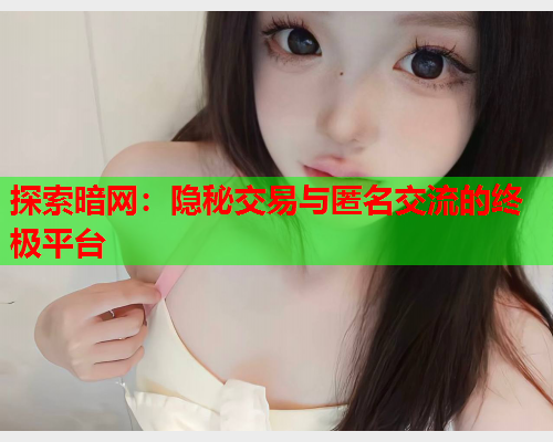 探索暗网:隐秘交易与匿名交流的终极平台 探索暗网:隐秘交易与匿名交流的终极平台