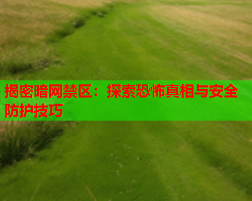 揭密暗网禁区:探索恐怖真相与安全防护技巧 揭密暗网禁区:探索恐怖真相与安全防护技巧